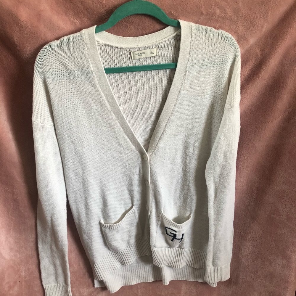 Gilly Hicks cream white cardigan
